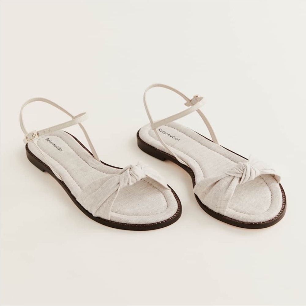 Reformation Women’s Cassidy Flat Knotted Sandals